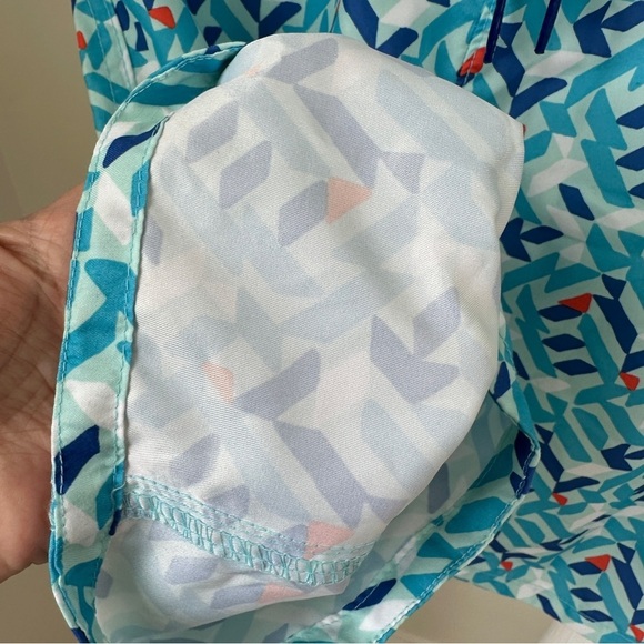 Abercrombie Kids Blue and White Board Shorts Quick-Dry Swim Size Large 14 - Picture 10 of 14